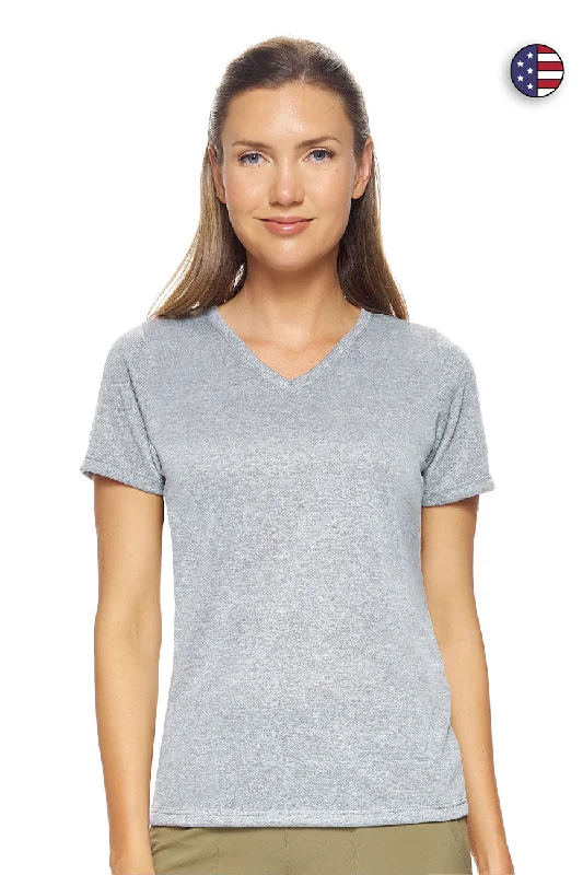 Chic Women's Clothing for Work and Travel AT220 Natural Feel Jersey V-Neck
