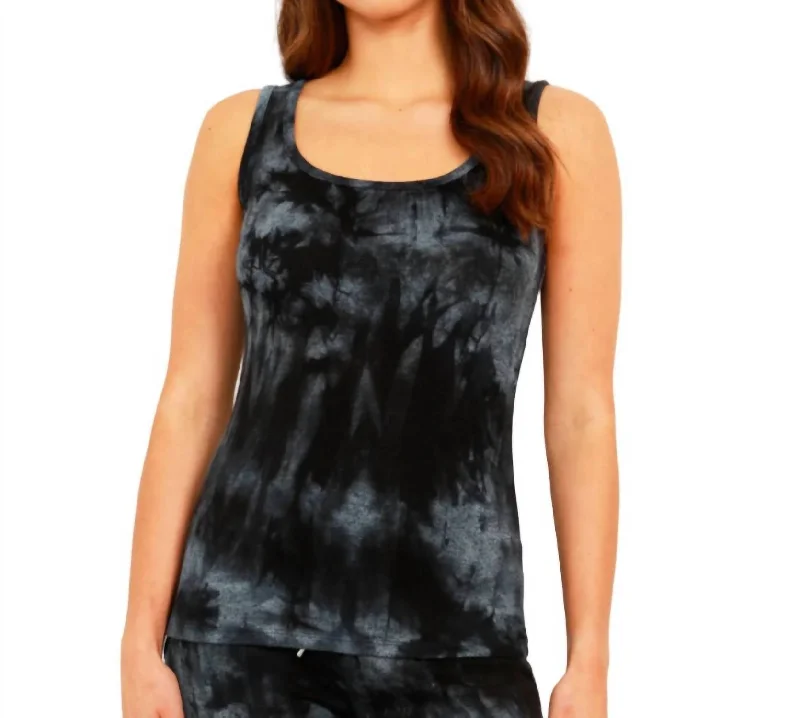 Women's Contemporary Apparel Marble Wash Tank In Storm