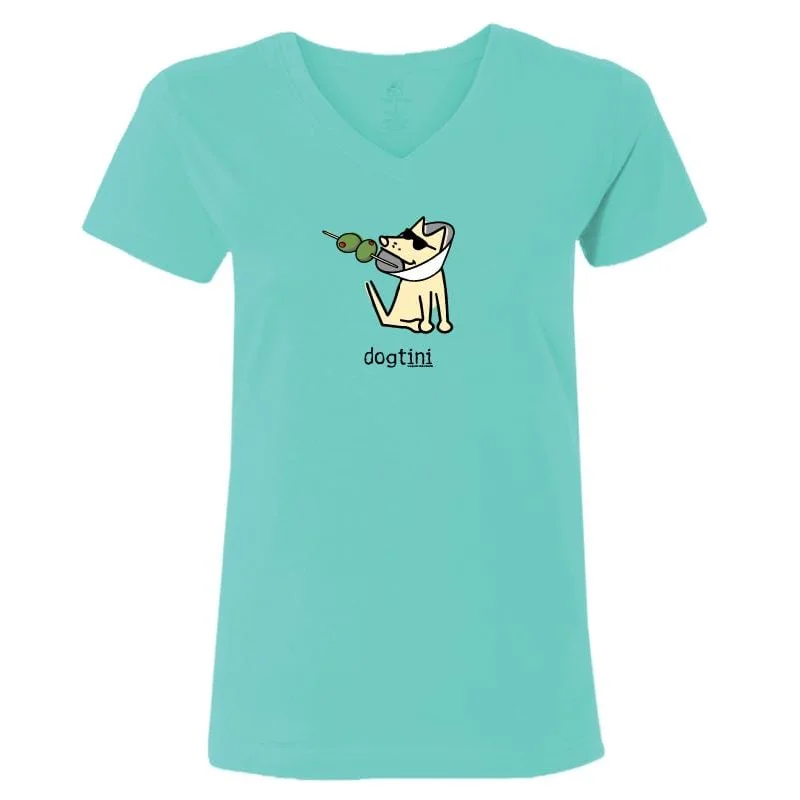 Casual Fashion Dogtini - Ladies T-Shirt V-Neck