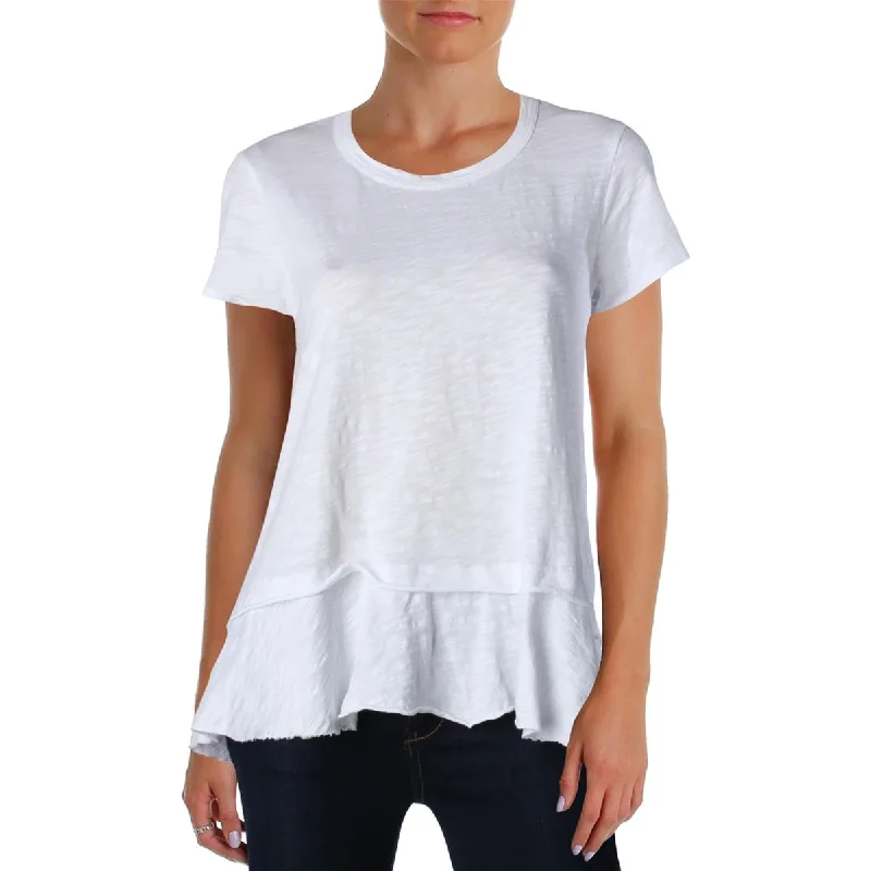 Chic Wardrobe Womens Scoop Neck Layered T-Shirt
