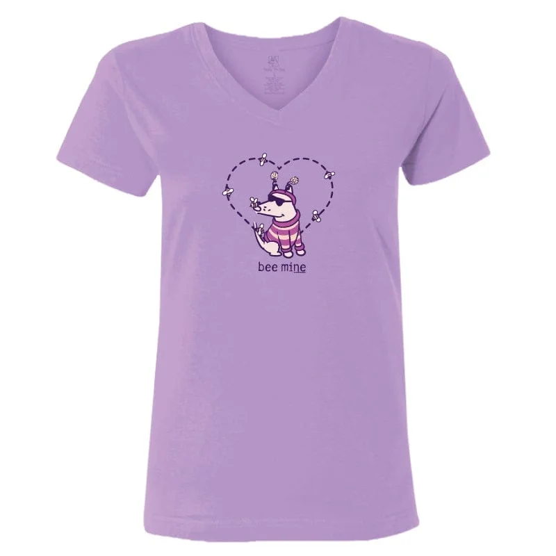 Modern Women's Apparel Bee Mine - Ladies T-Shirt V-Neck