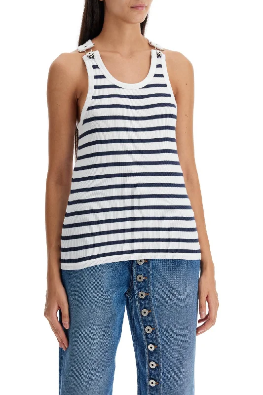 Women's Garments Jean Paul Gaultier Striped Sailor Tank Top