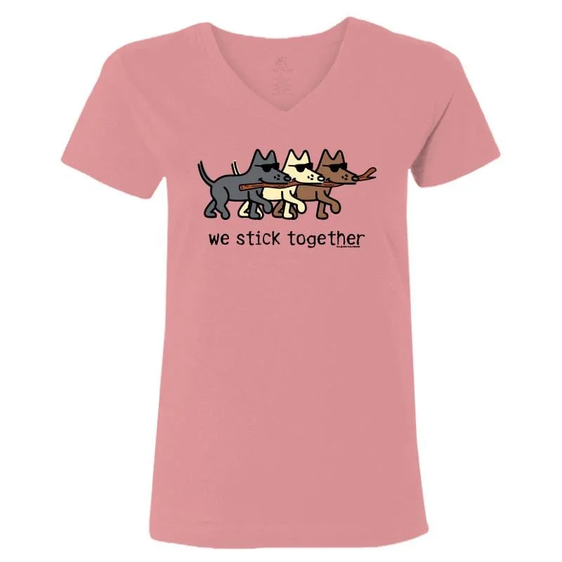 Formal Attire For Women We Stick Together - Ladies T-Shirt V-Neck