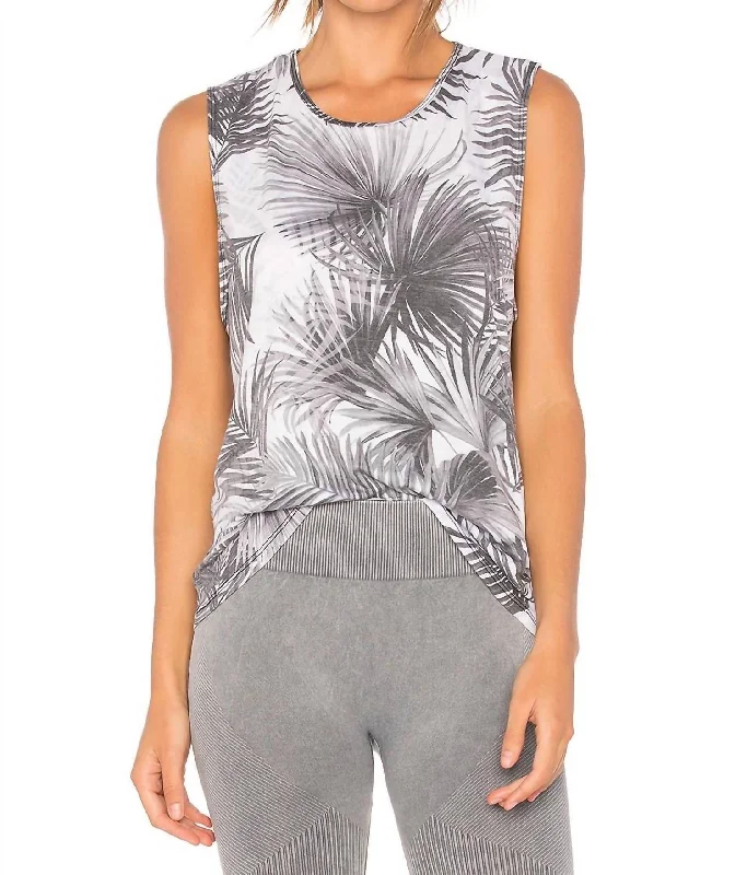 Casual Dresses for Women Twist Back Tank Top In Tropic Night