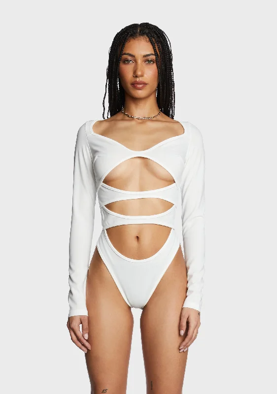 Formal Attire For Women No Imitation Cutout Bodysuit
