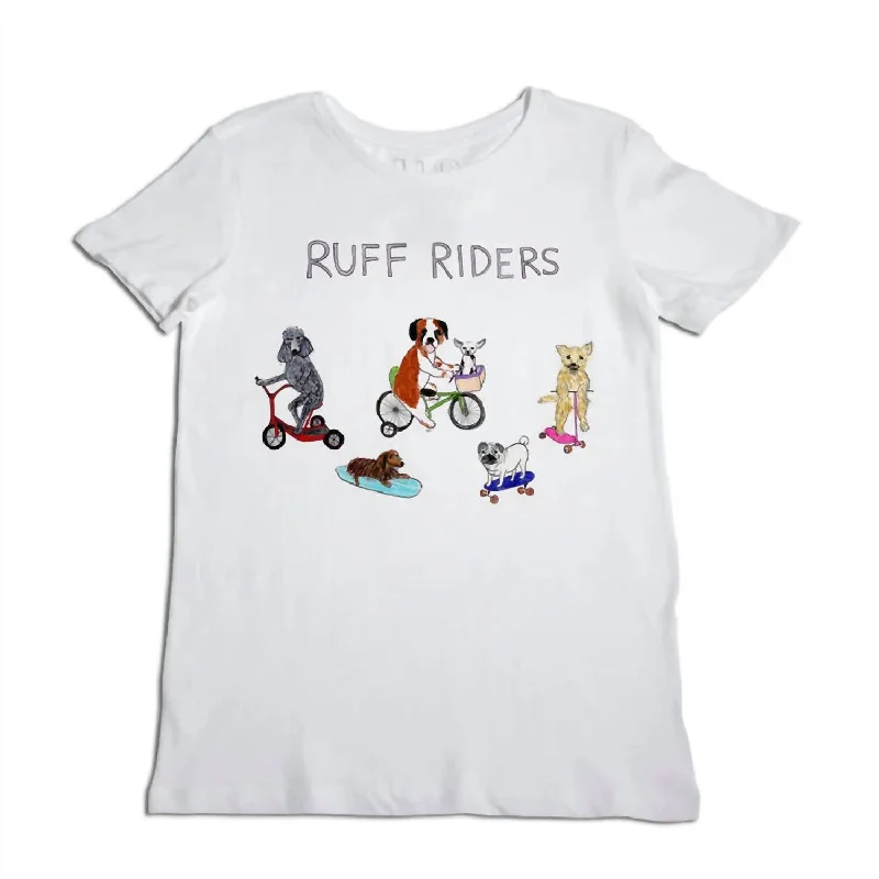 Chic Women's Clothing Ruff Riders Women's T-Shirt In White