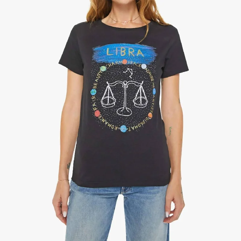 Women's Clothing for Every Season and Trend Libra Women's T-Shirt In Black