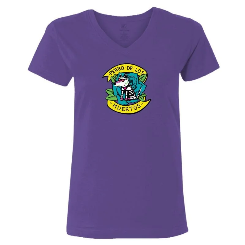 Formal Outfit For Women Perro De Los Muertos - Ladies T-Shirt V-Neck