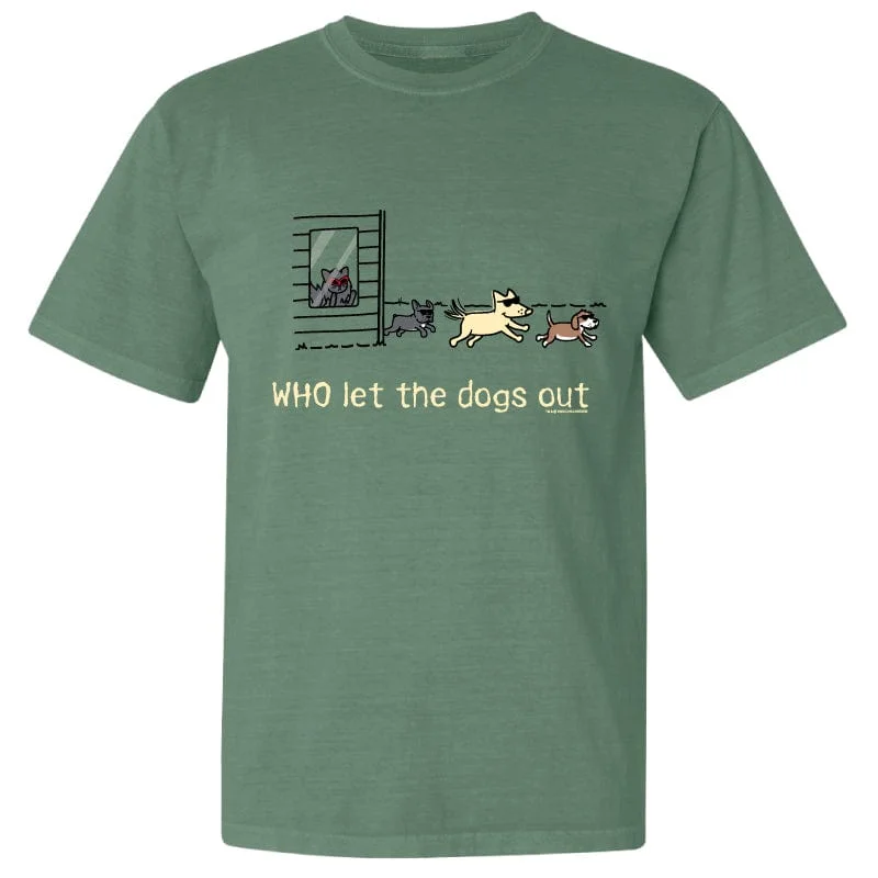 Women's Outerwear Attire WHO Let The Dogs Out - Classic Tee