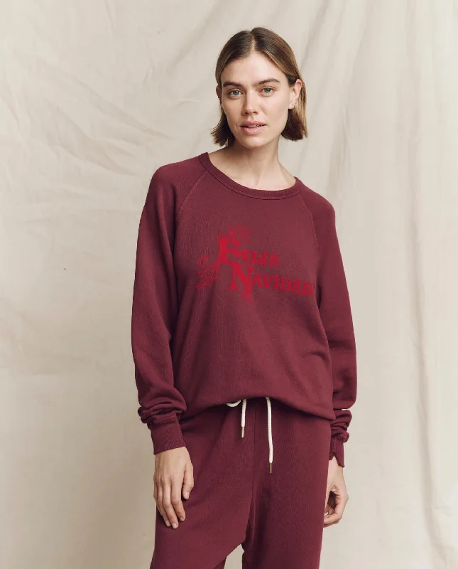 Women's Clothing Online The College Sweatshirt. Graphic -- Mulled Wine with Feliz Navidad Graphic Women's Clothing Online The College Sweatshirt. Graphic -- Mulled Wine with Feliz Navidad Graphic