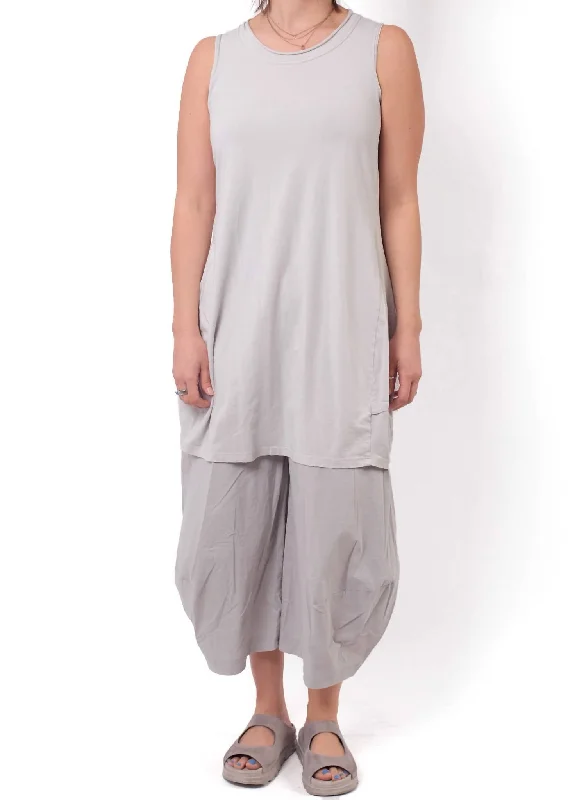 Affordable Women's Attire Long Tank Top In Grey