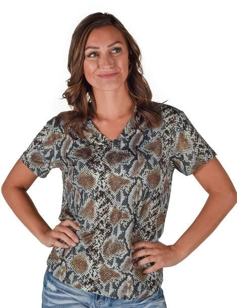 Discount Price Cowgirl Tuff Womens Flowy V-Neck Snake Dusty Blue Poly/Spandex S/S T-Shirt Discount Price Cowgirl Tuff Womens Flowy V-Neck Snake Dusty Blue Poly/Spandex S/S T-Shirt