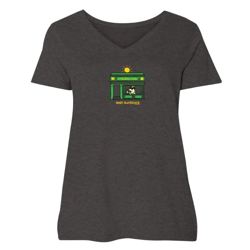 High Street Women's Fashion for Trendy Shoppers Irish Sunblock - Ladies Curvy V-Neck Tee High Street Women's Fashion for Trendy Shoppers Irish Sunblock - Ladies Curvy V-Neck Tee