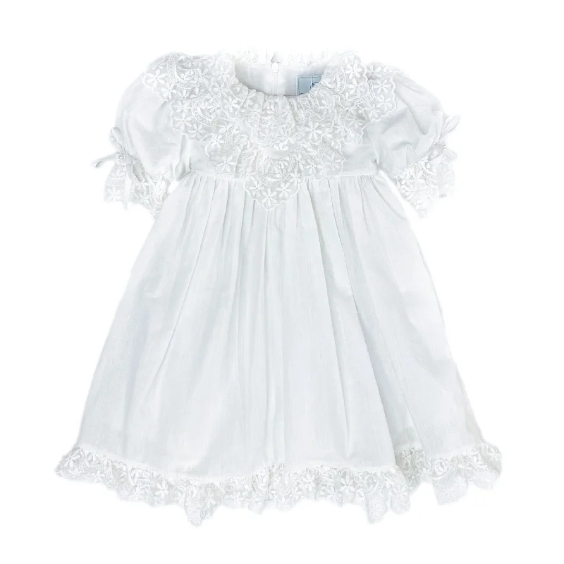 Holiday Glam Katherine Embroidered Linen Dress