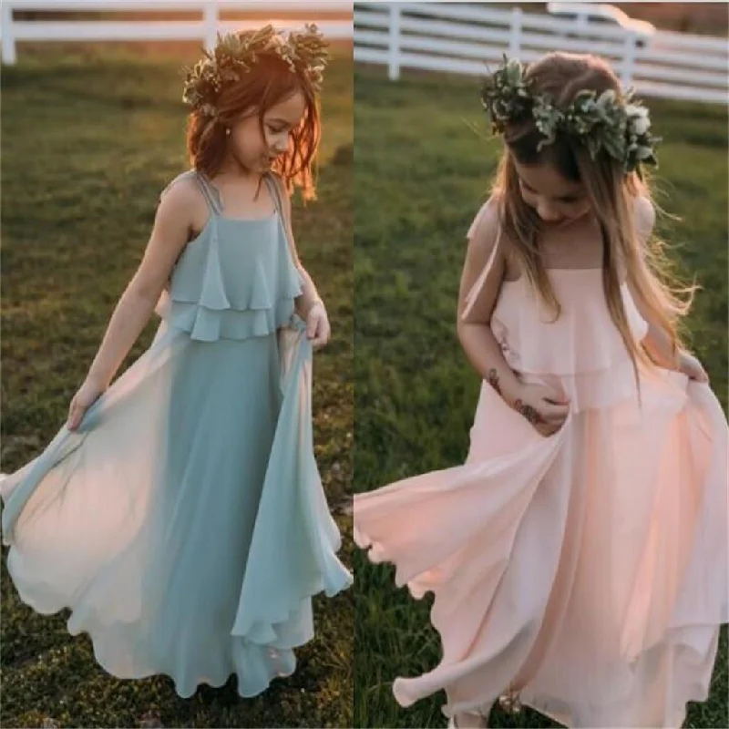 Boutique Styles Chiffon Cheap Lovely Comfortable Cute Simple Flower Girl Dresses, FG0071