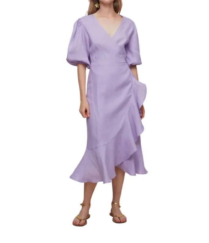 Hot Styles Crossed Dress In Lilac