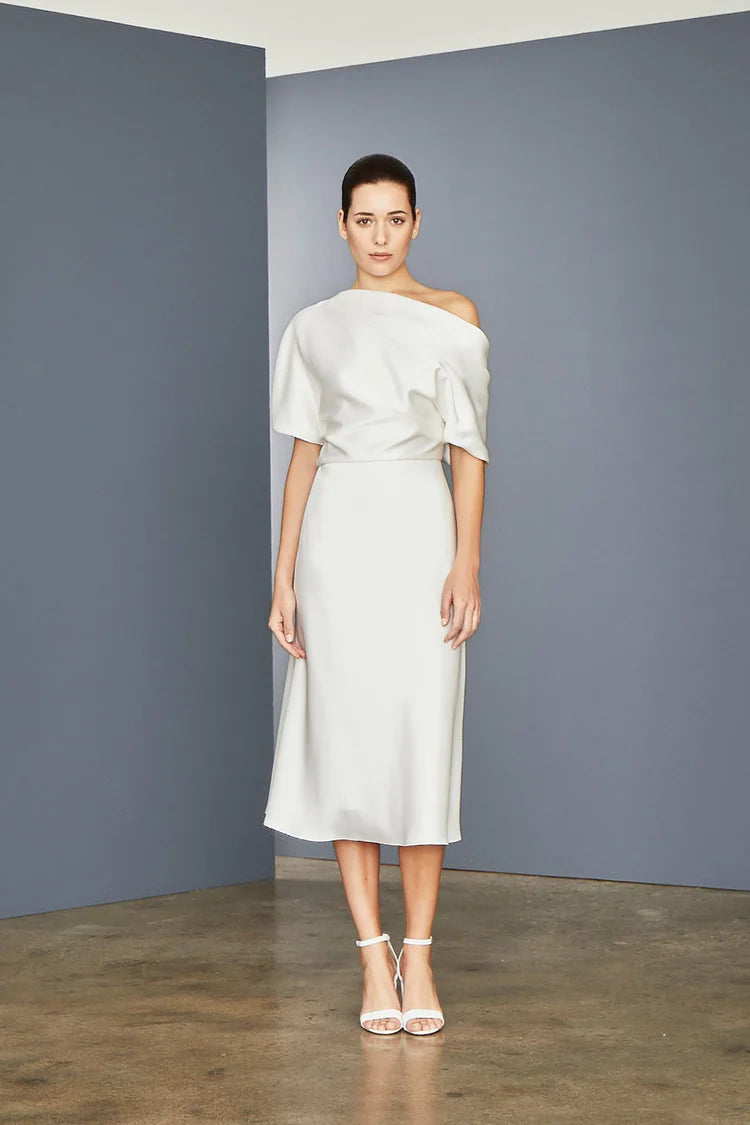Clothes Of Woman Amsale Little White Dress LW154