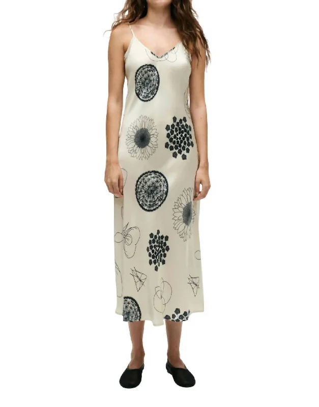 Casual Dresses for Women 90S Slip Dress In Fibonacci Off-White