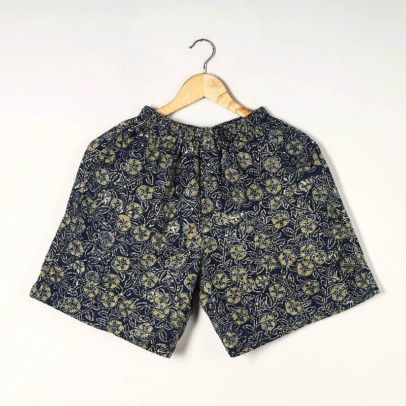 Trend Alert Blue - Ajrakh Block Printed Cotton Unisex Boxer/Shorts