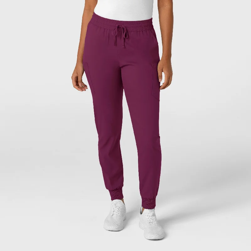 Holiday Gift Guide Sale Boundless Women's Jogger Scrub Pant - Wine