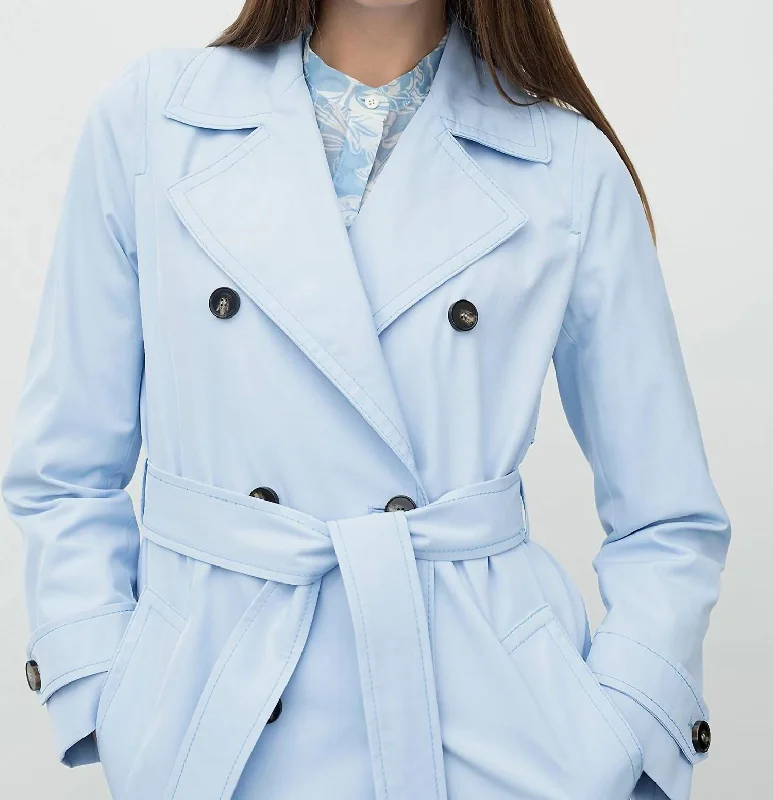 Women's Clothes for All-Day Comfort and Style Siesta Coat In Light Blue